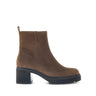 Bottines marron en cuir