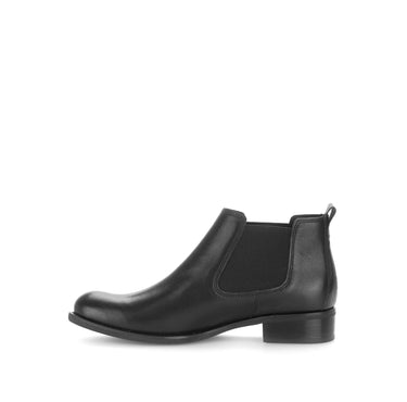 Bottines chelsea noires en cuir lisse