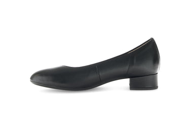 Escarpins noirs en cuir lisse