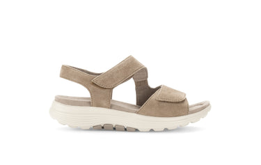 Sandales beiges en cuir