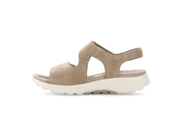Sandales beiges en cuir