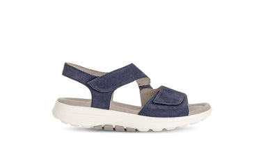 Sandales bleues en cuir