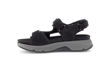 Sandales noires en nubuck