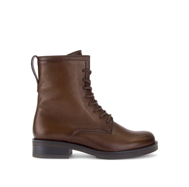 Bottines cognac en cuir lisse