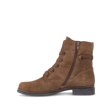 Bottines marron en cuir velours