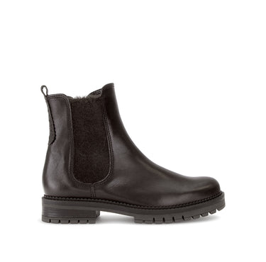 Bottines marron en cuir lisse