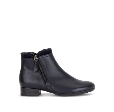 Bottines bleues en cuir