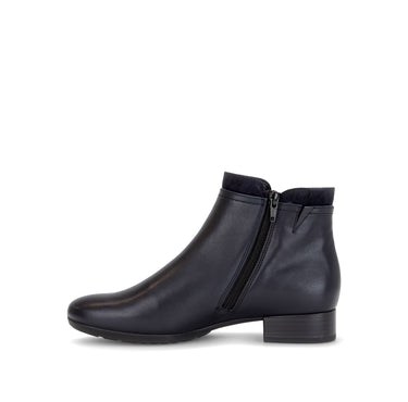 Bottines bleues en cuir