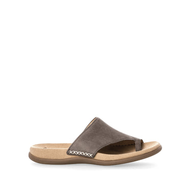 Mules marrons en cuir nubuk