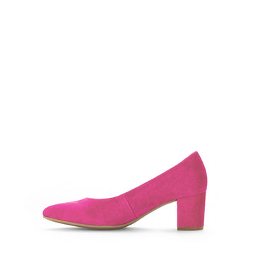 Escarpins pinks en cuir velours