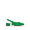 Slings verts en cuir velours