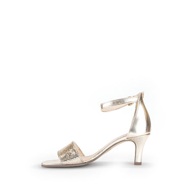 Sandales dorées en cuir