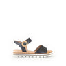 Sandales noires en cuir