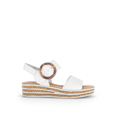 Sandales ecrus en cuir