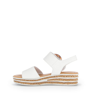Sandales ecrus en cuir
