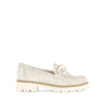Mocassins lins en cuir velours