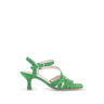 Sandales vertes en velours