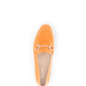 Mocassins orange en velours