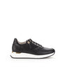 Baskets noires en cuir lisse