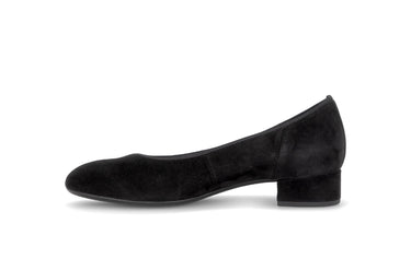 Escarpins noirs en cuir velours