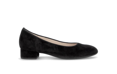 Escarpins noirs en cuir velours