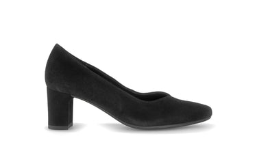 Escarpins noirs en cuir velours