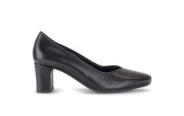 Escarpins noirs en cuir lisse