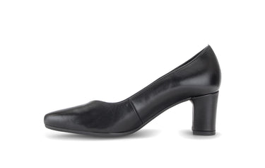 Escarpins noirs en cuir lisse