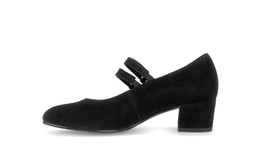Escarpins noirs en cuir velours
