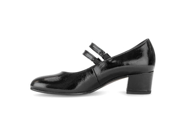 Escarpins noirs en cuir verni
