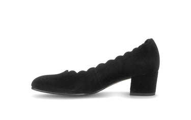 Escarpins noirs en cuir velours