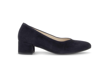 Escarpins bleus en cuir velours