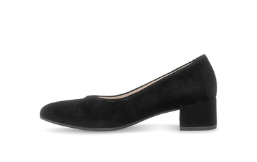 Escarpins noirs en cuir velours