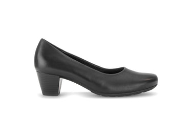 Escarpins noirs en cuir lisse