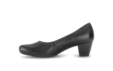 Escarpins noirs en cuir lisse
