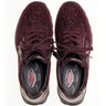 Baskets rouges en velours