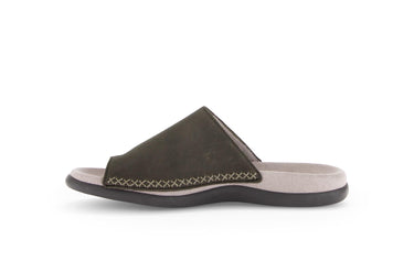 Mules marron en nubuck