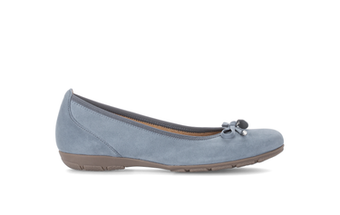 Ballerines bleues en nubuck