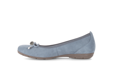 Ballerines bleues en nubuck