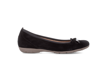 Ballerines noires en cuir