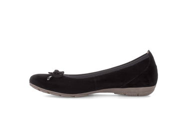 Ballerines noires en cuir