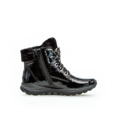 Baskets montantes noires en cuir