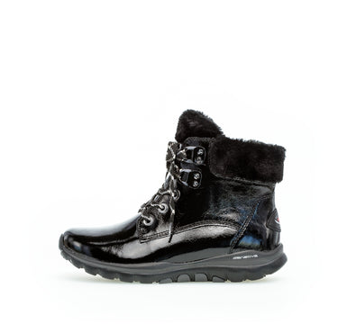 Baskets montantes noires en cuir