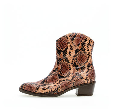 Bottines santiag effet python en cuir