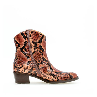 Bottines santiag effet python en cuir