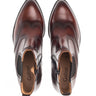 Bottines santiag marron en cuir