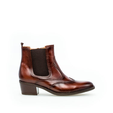 Bottines santiag marron en cuir