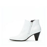 Bottines modernes blanches en cuir
