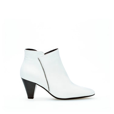 Bottines modernes blanches en cuir