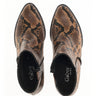 Bottines marron en cuir